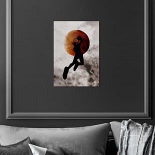 Large Wall Art Home Decor Stretched Canvas Free Shipping Prints Basketball Canvas Wrap Custom Classic Living Room