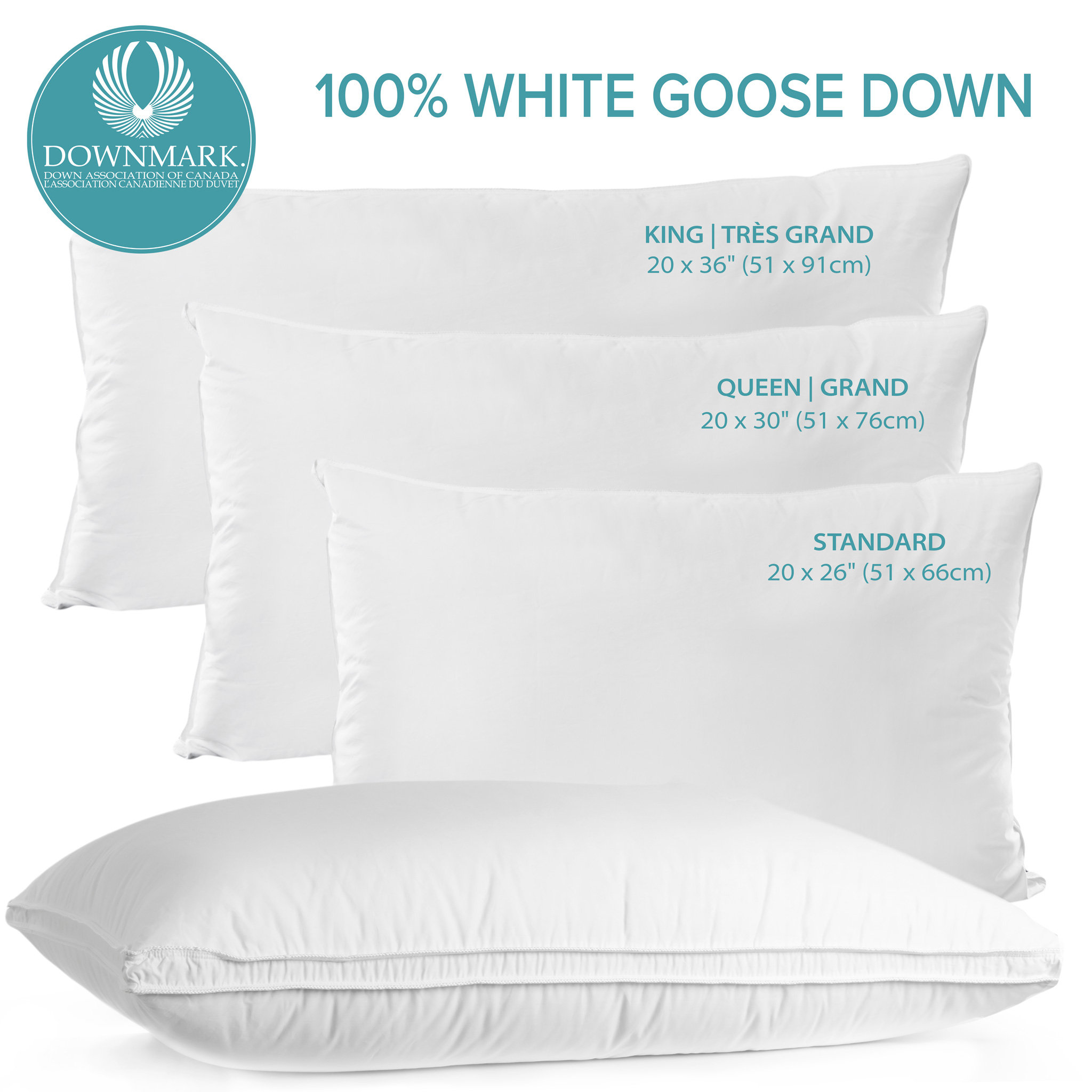Alwyn Home Rockridge Medium White Goose Bed Pillow Reviews