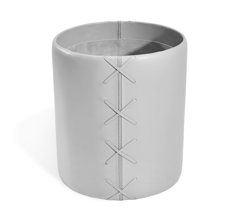 Xavier Waste Basket Color: Light Gray