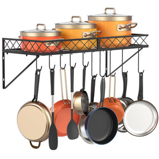 Wayfair | Wall Mounted Pot Racks You'll Love in 2022