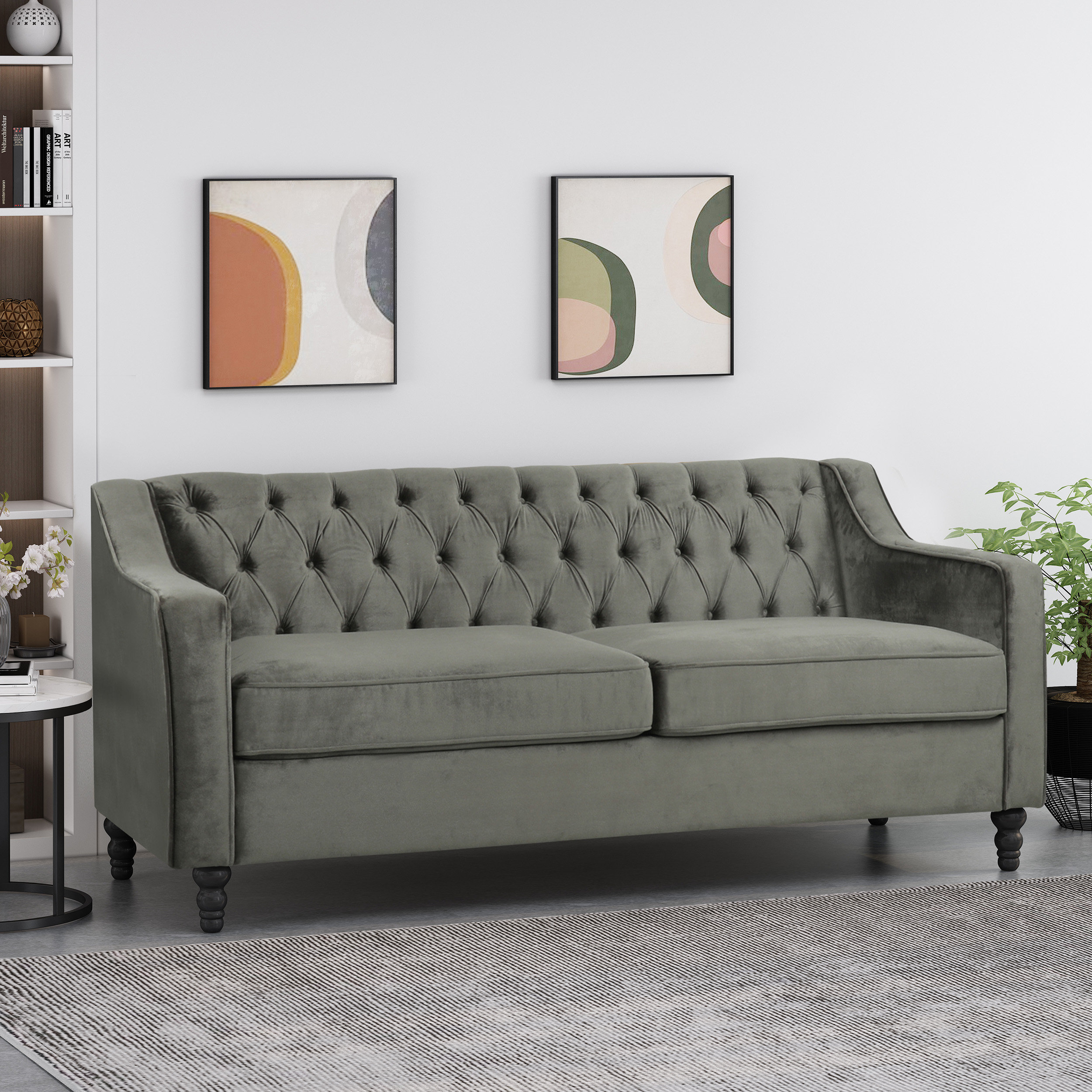 House of Hampton® 74.5'' Upholstered Sofa & Reviews Wayfair