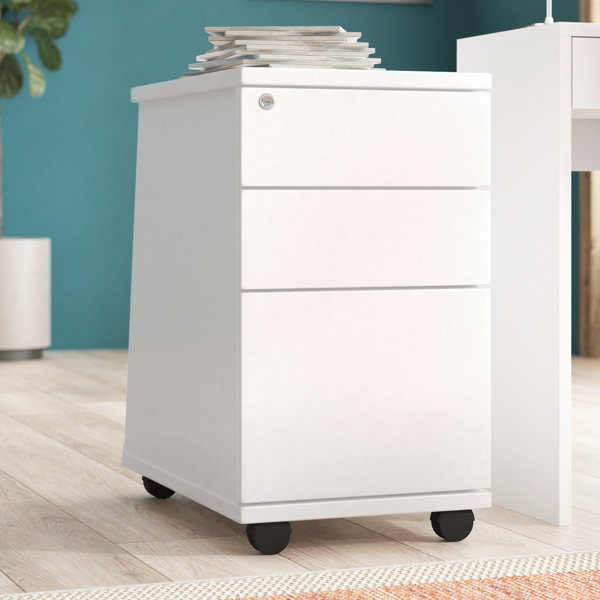 Mercury Row Derryberry 3 Drawer Lockable Filing Cabinet Wayfair