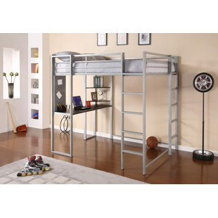 small single loft bed