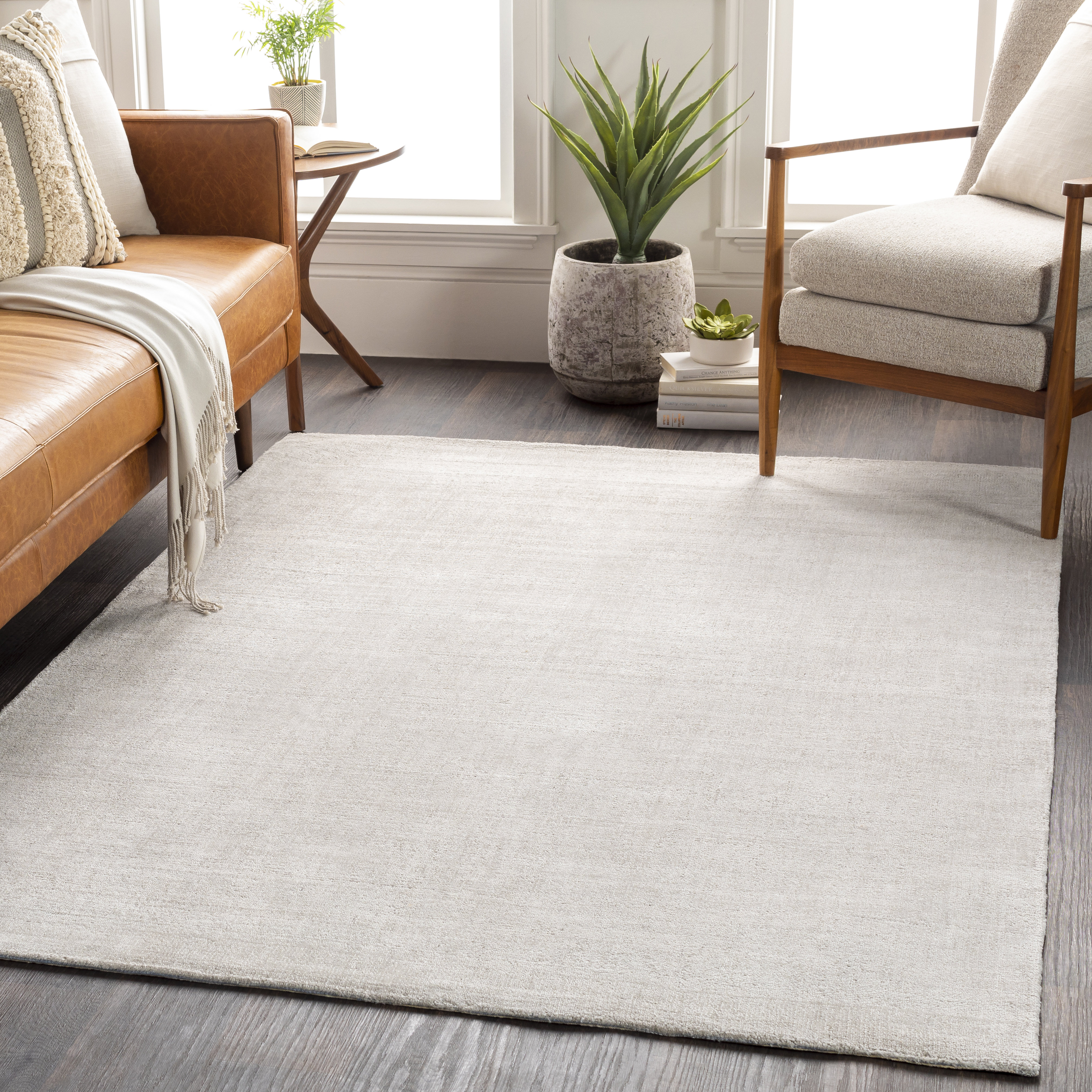 Silvana Loomed Light Gray Area Rug Silvana Loomed Light Gray Area Rug