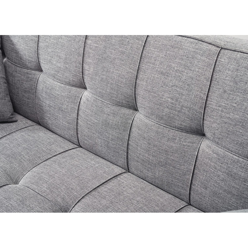 Corrigan Studio Detwiler Microfiber 80 Square Arm Sofa Bed Corrigan Studio Detwiler Microfiber 80