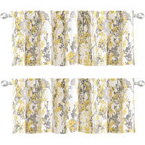 Wayfair | Yellow & Gold Valances & Kitchen Curtains You'll ...