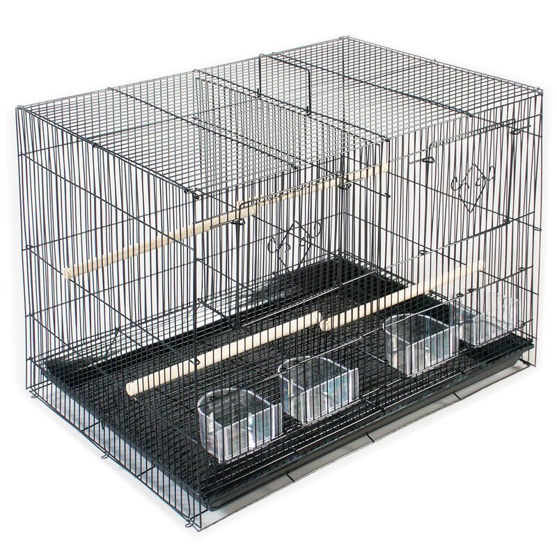 divided bird cage