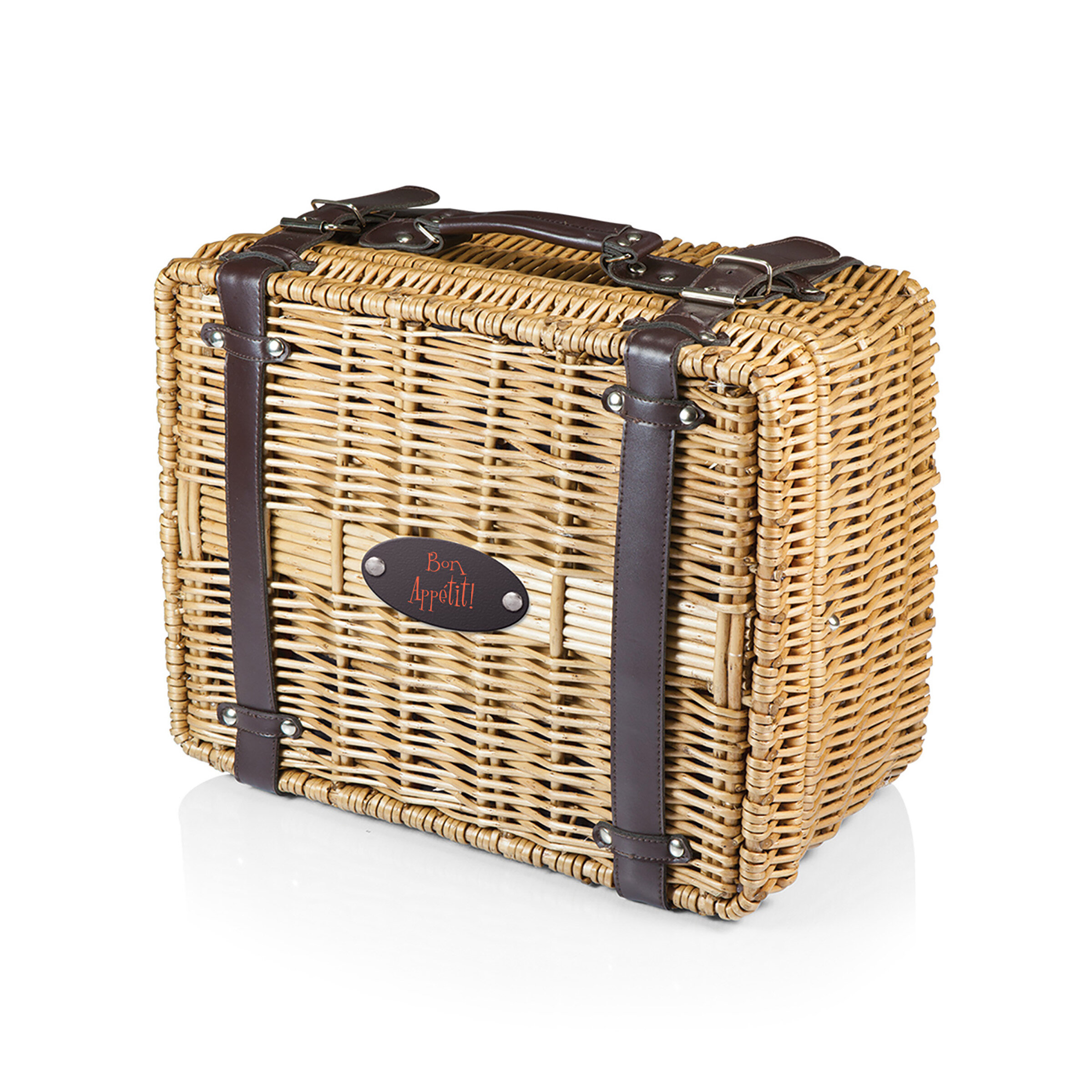 Picnic Time Champion Black Picnic Basket with Deluxe Serving Set Service for 2