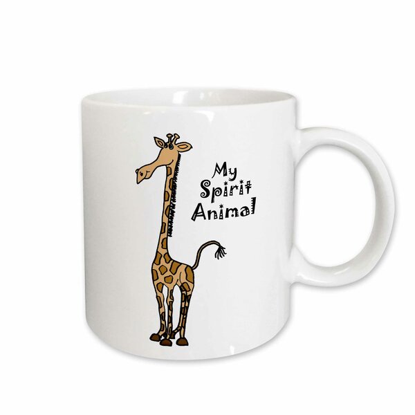 Cute Sleepy Lazy Giraffe Cartoon Coffee Mug Tea Cup Novelty Gift Mugs