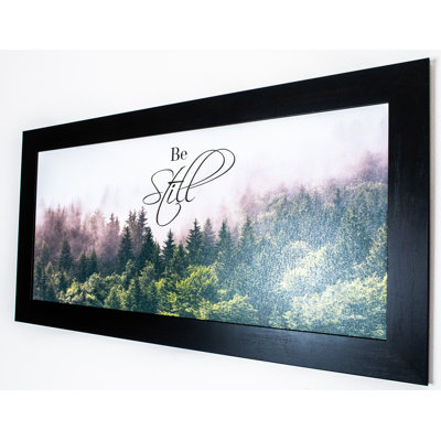 'Be Still' - Picture Frame Print on Paper