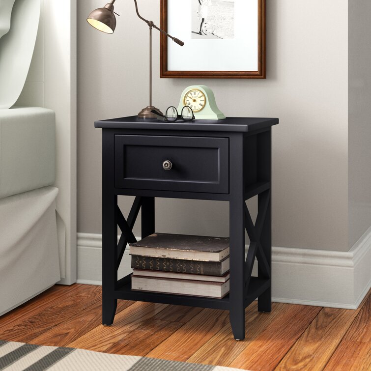 wayfair nightstand black