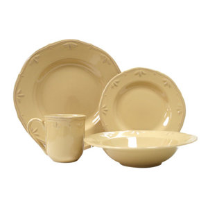 Caramel 16 Piece Dinnerware Set, Service for 4