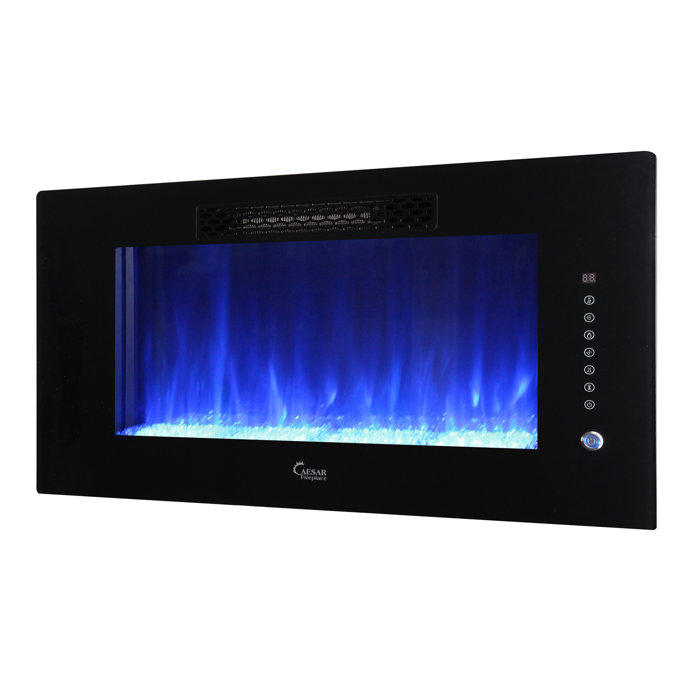 Orren Ellis Swaney Linear Wall Mounted Electric Fireplace Wayfair Ca