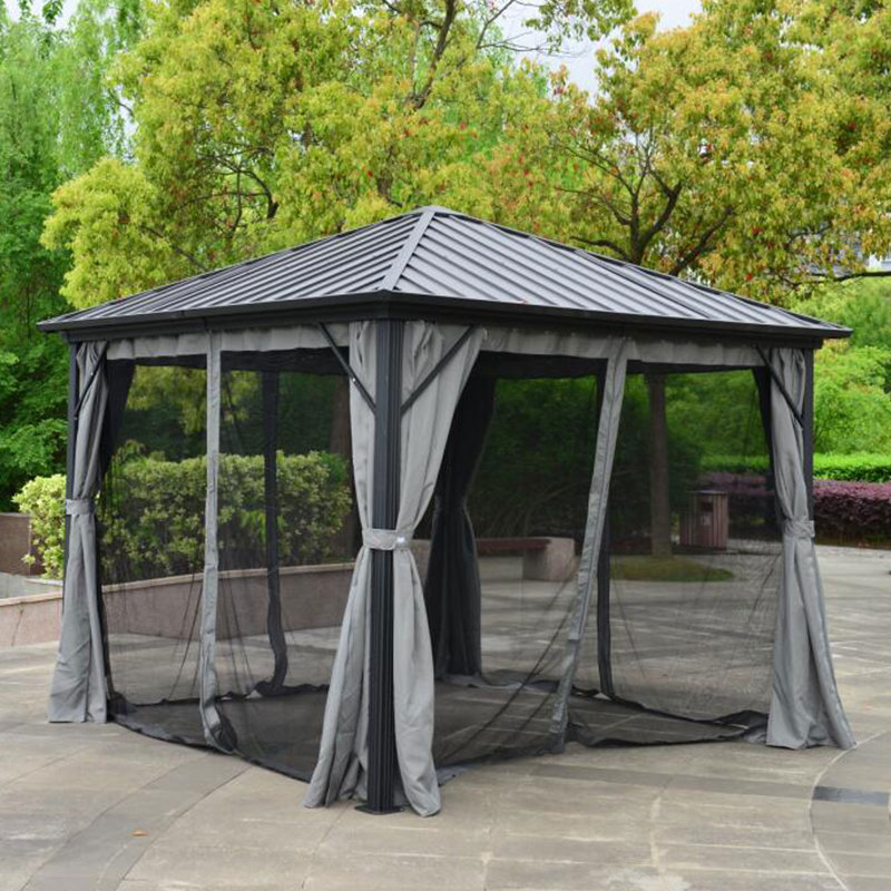 Aleko 10 Ft W X 10 Ft D Aluminum Patio Gazebo Wayfair Ca