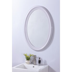 Contemporary Oval PVC Frame Wall Mirror