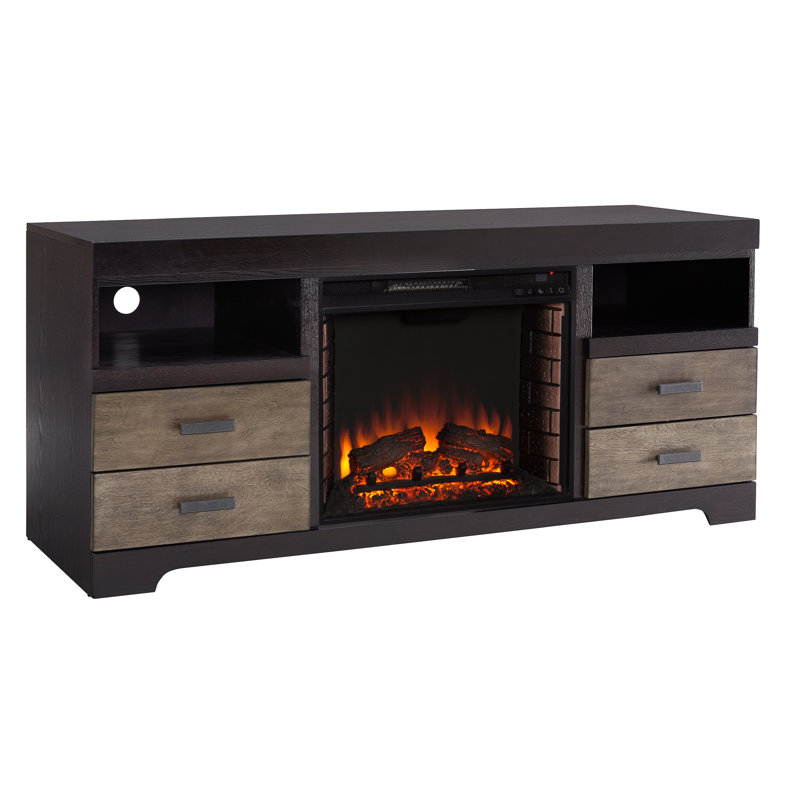 Union Rustic Shroplynn Media Console Electric Fireplace Wayfair