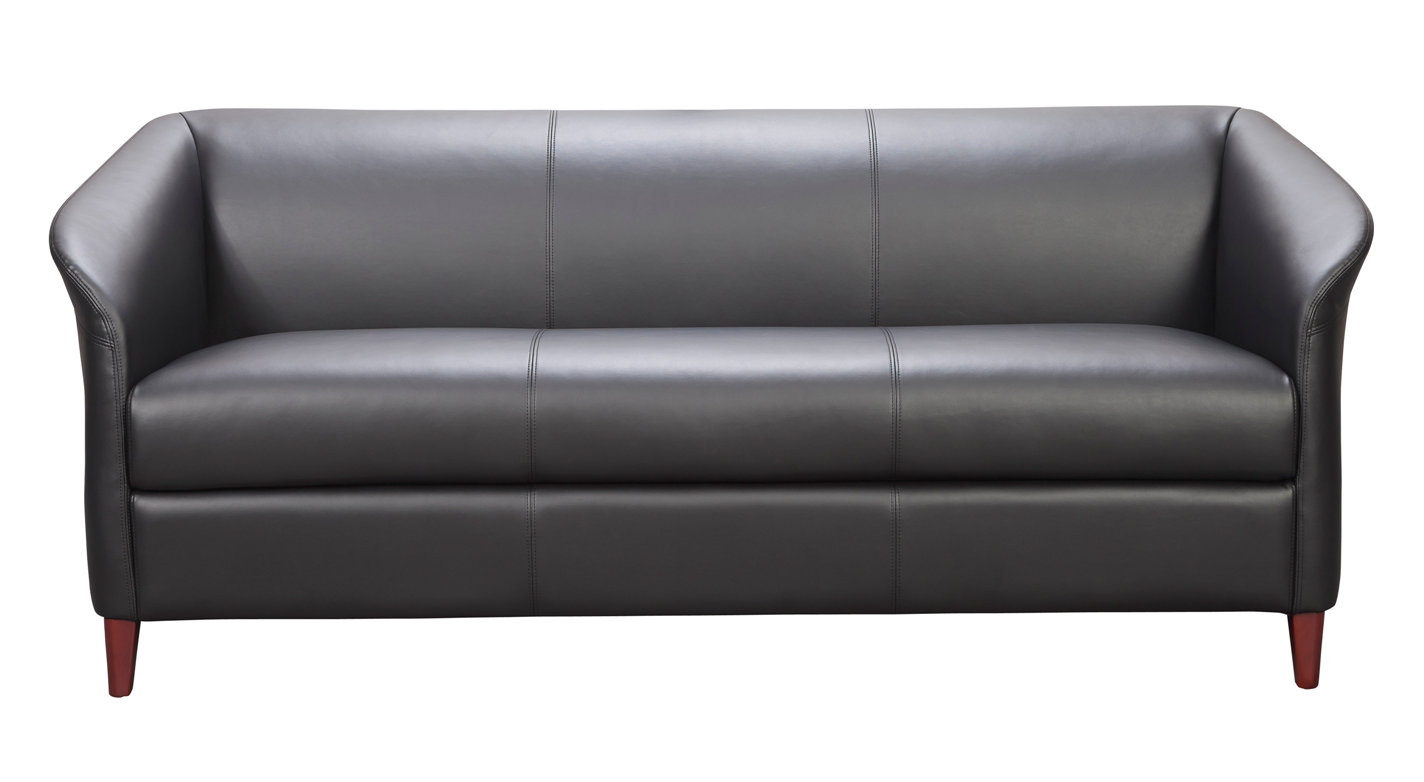 Ebern Designs Attah Leather Sofa Reviews Wayfair Ebern Designs Attah Leather Sofa