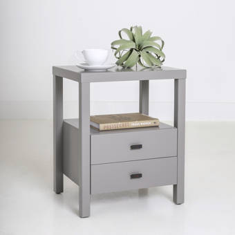 Andover Mills Nadeau Solid Wood End Table With Storage Reviews Wayfair