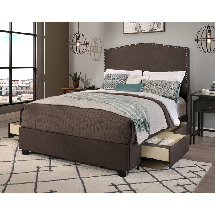 Darby Home Co Almodovar Upholstered 2 Drawer Storage Bed With Sofa