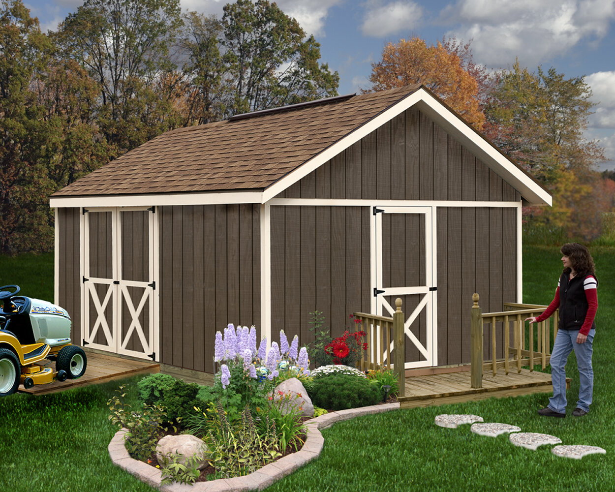 Best Barns Fairview 12 ft. W x 16 ft. D Solid Wood Storage Shed | Wayfair