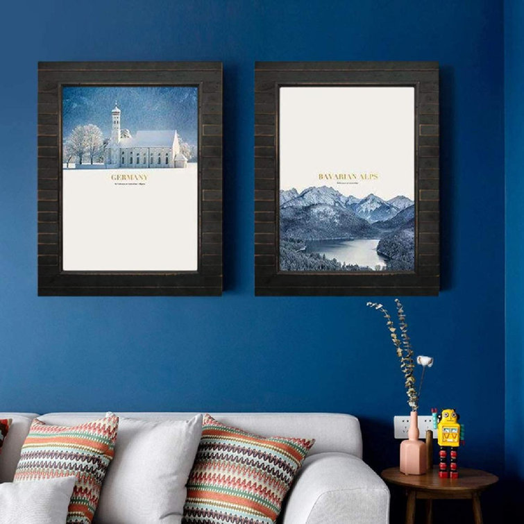 Loon Peak 12x16 Poster Picture Frame Distressed Black Timbermount Rustic Photo Frame With Wood Siding Look Plexiglass Front Wall Display Horizontally Or Vertically Wayfair