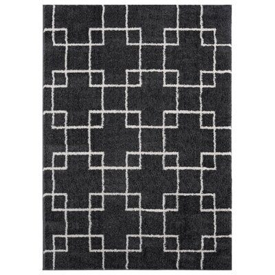 McCaysville Aaru Shag Dark Gray Area Rug Ivy Bronx Rug Size: Rectangle 5'3