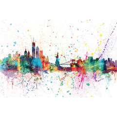 Printed canvas new york london tokyo paris-table wall decoration-ny-14