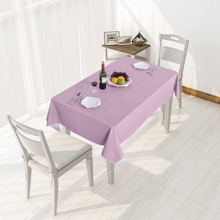 Oil-Proof Spill-Proof Vinyl Rectangle Tablecloth Waterproof PVC Table Cloth 