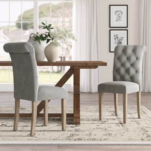 Ivory Tufted Dining Chair Wayfair Quickview Gray Green Ivory