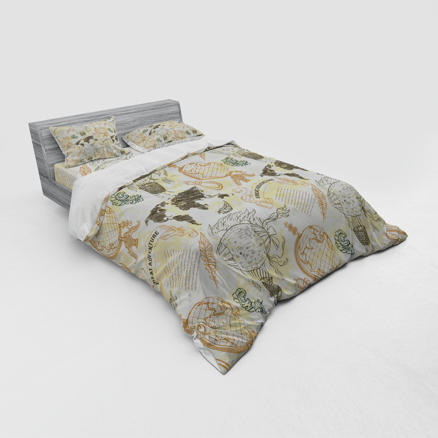 East Urban Home World Map Duvet Cover Set Wayfair