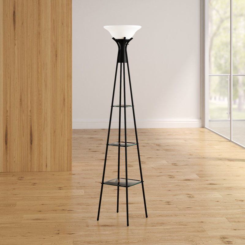 Ivy Bronx Benton Incandescent 70 Torchiere Floor Lamp Reviews Wayfair