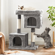small grey cat tree