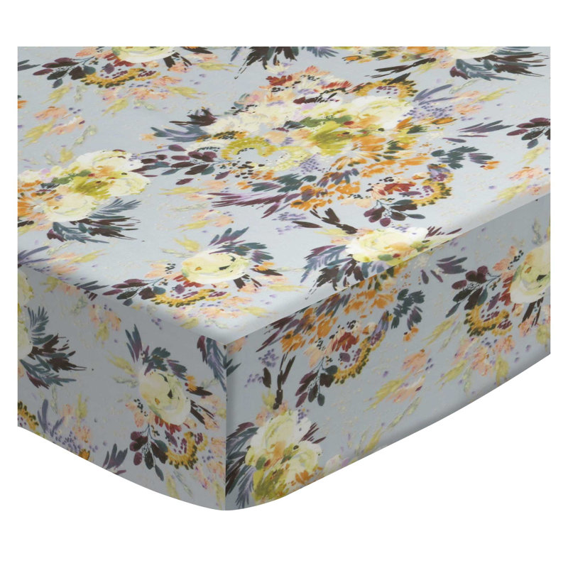 beige crib sheet
