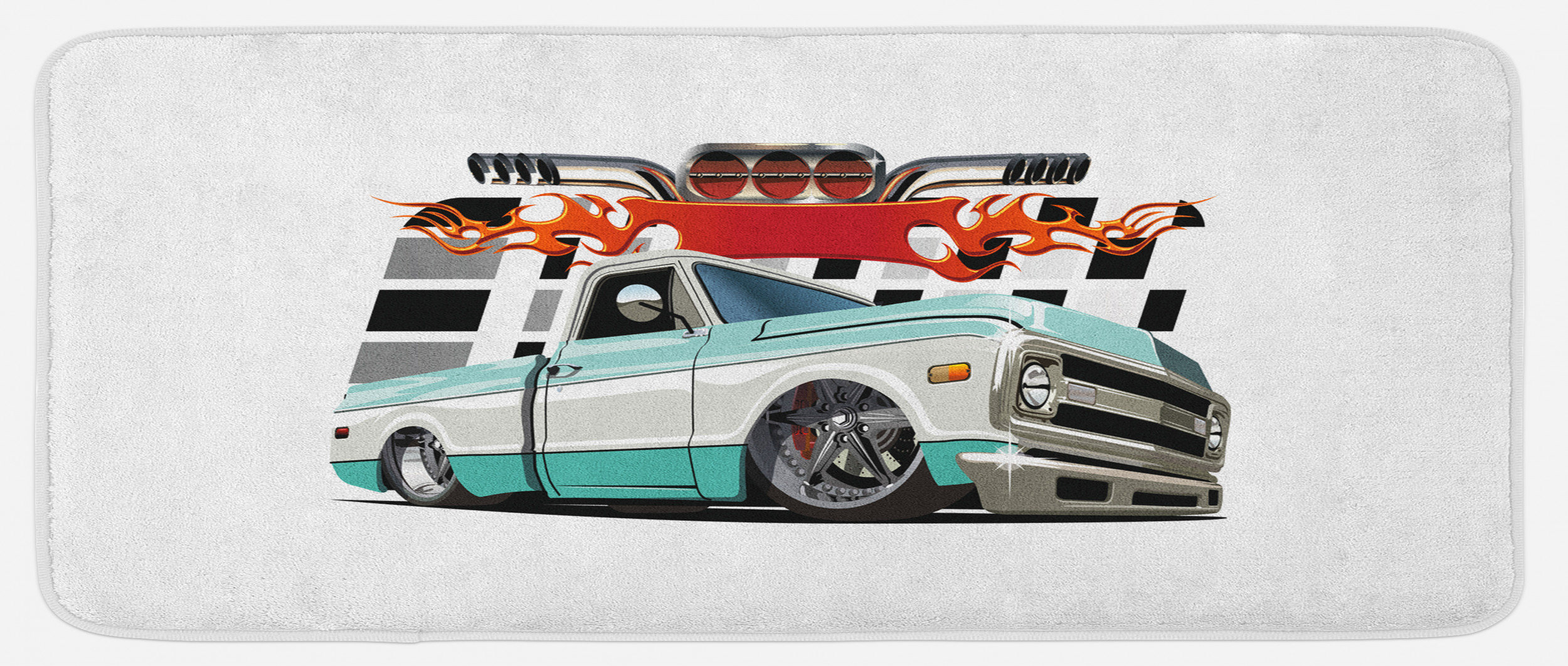 East Urban Home Truck Kitchen Mat Wayfair