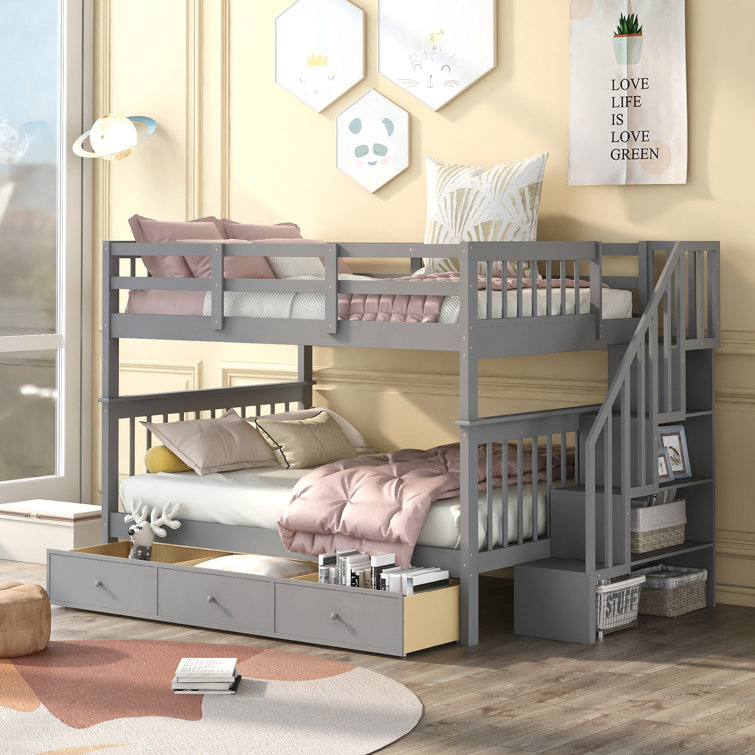 wayfair 3 bunk bed