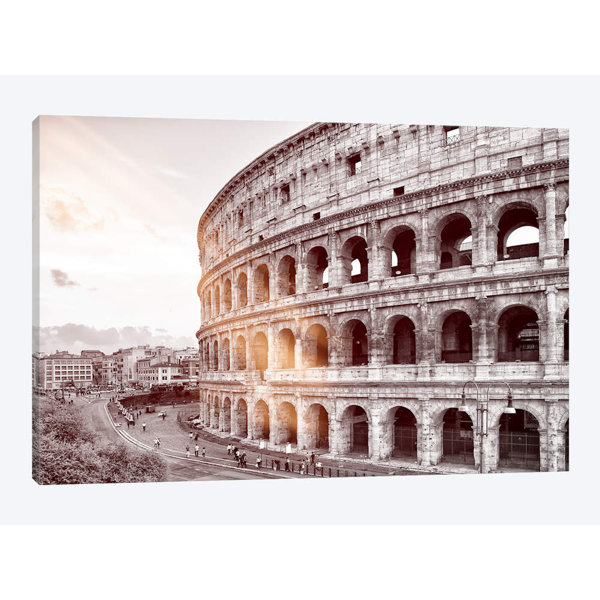 East Urban Home Dolce Vita Rome Ray Of Light Collection The Colosseum By Philippe Hugonnard Graphic Art Print On Wrapped Canvas Wayfair