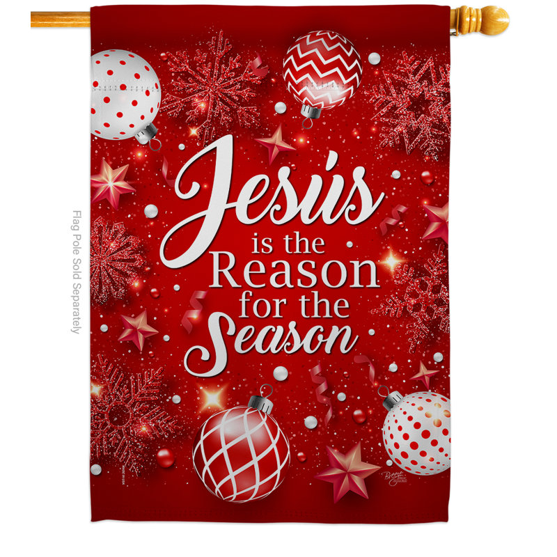 Breeze Decor Jesus Is The Reason Impressions Decorative 2 Sided Polyester 40 X 28 In House Flag Wayfair