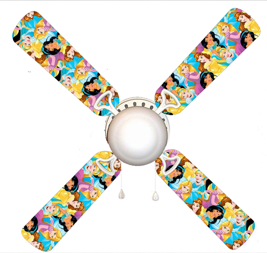 42 Disney Princesses 4 Blade Ceiling Fan Light Kit Included