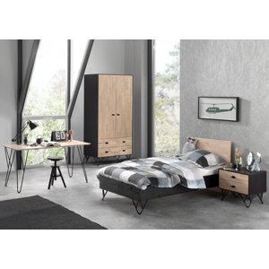 4-tlg. Schlafzimmer-Set William, 90 x 200 cm von..