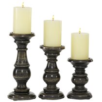 Black Pillar Candle Holders Wayfair