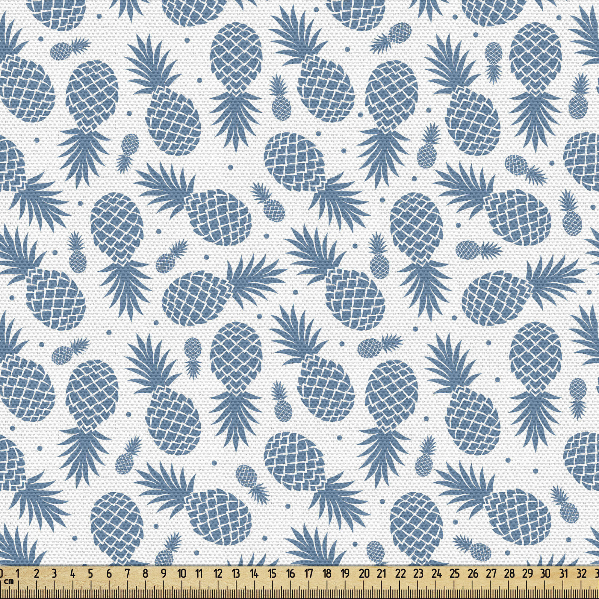 Upholstery Curtains Cushions & Crafts Art Deco Tropical Pineapples Fabric 