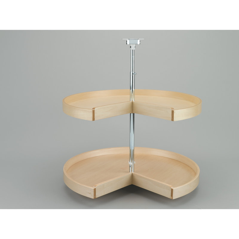 Rev A Shelf Banded Wood Pie Cut 2 Shelf Lazy Susan Pull Out Pantry Wayfair