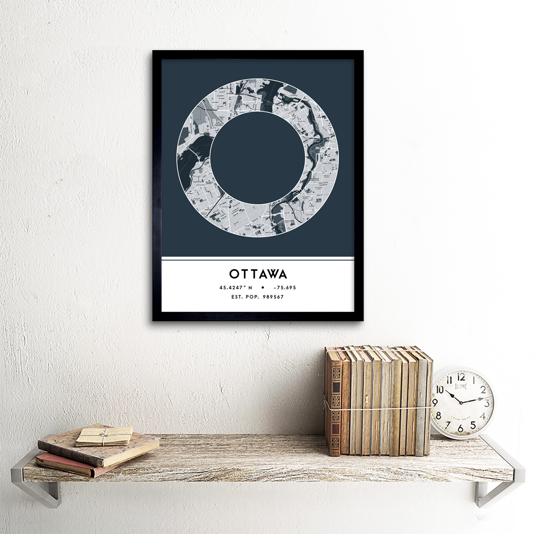 Wee Blue Coo Ottawa Canada City Picture Frame Wayfair.co.uk