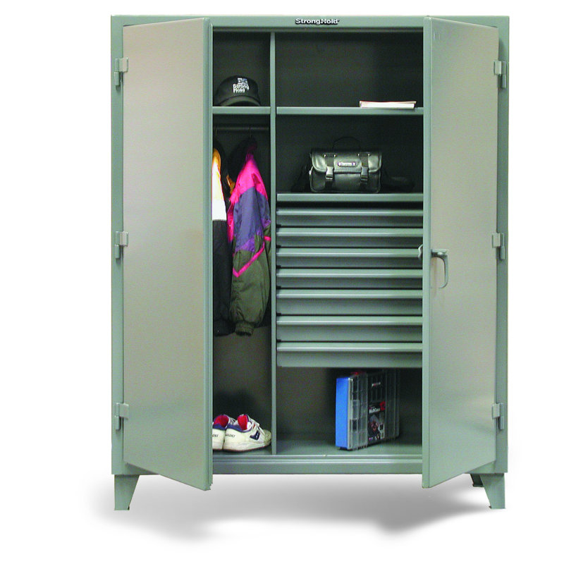 Strong Hold Products 66 H X 48 W X 24 D 2 Door Storage Cabinet Wayfair Ca