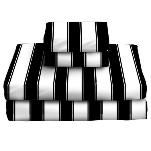 Sin In Linen 300 Thread Count Striped 100 Cotton Sheet Set & Reviews