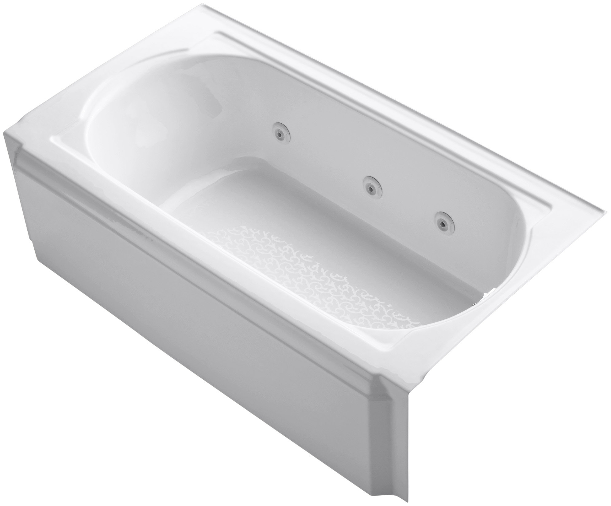 Kohler Memoirs® 60" x 33.75" Alcove Whirpool Cast Iron Bathtub with