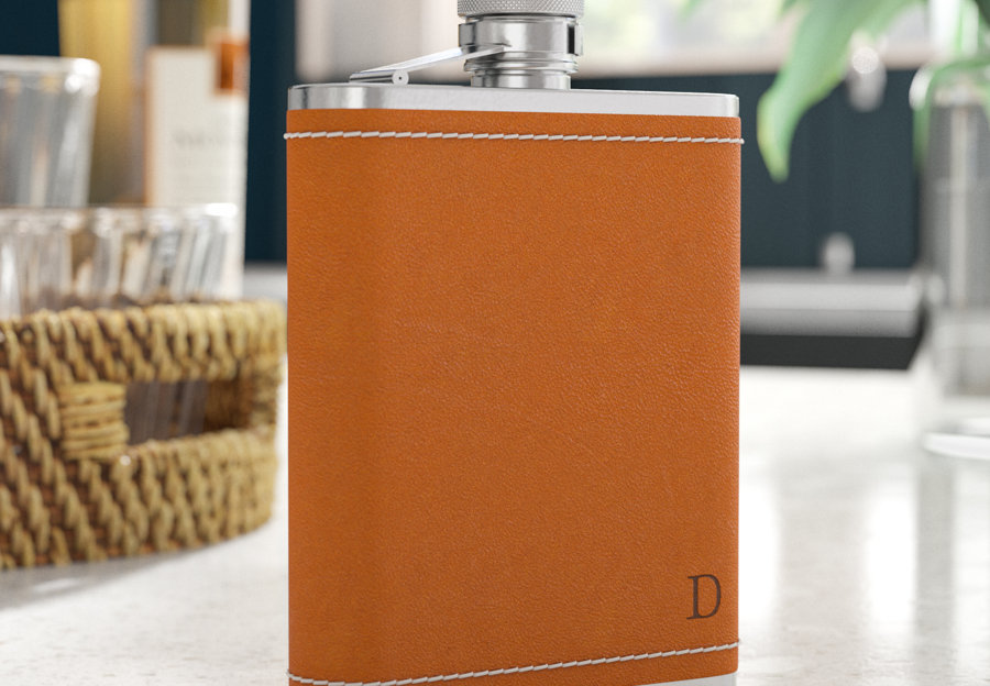 Monogrammed Flasks