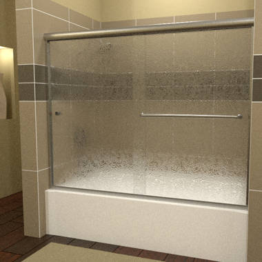 Arizona Shower Door 54 W X 56 H Bypass Semi Frameless Tub Door Wayfair