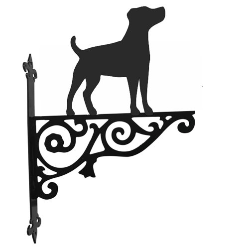 Jack Russell Ornamental Hanging Bracket Steel Images