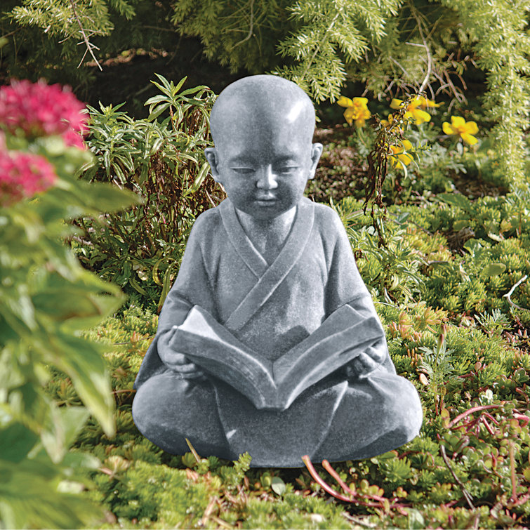 Design Toscano Baby Buddha Studying The Five Precepts Garden Statue Reviews Wayfair